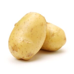 potatoes isolated on white background